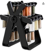 ɢʟᴏᴡᴀʀᴀ™ 18 Jar Rotating Spice Jar – طقم بهارات دوار 18 برطمان
