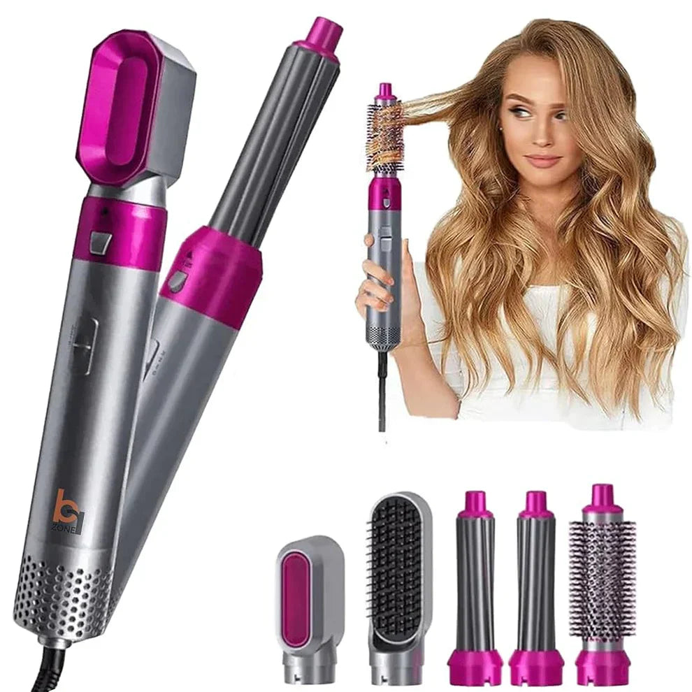 ɢʟᴏᴡᴀʀᴀ™ Hot Hair Brush 5 in 1 – فرشاة الشعر الساخنة 5 في 1