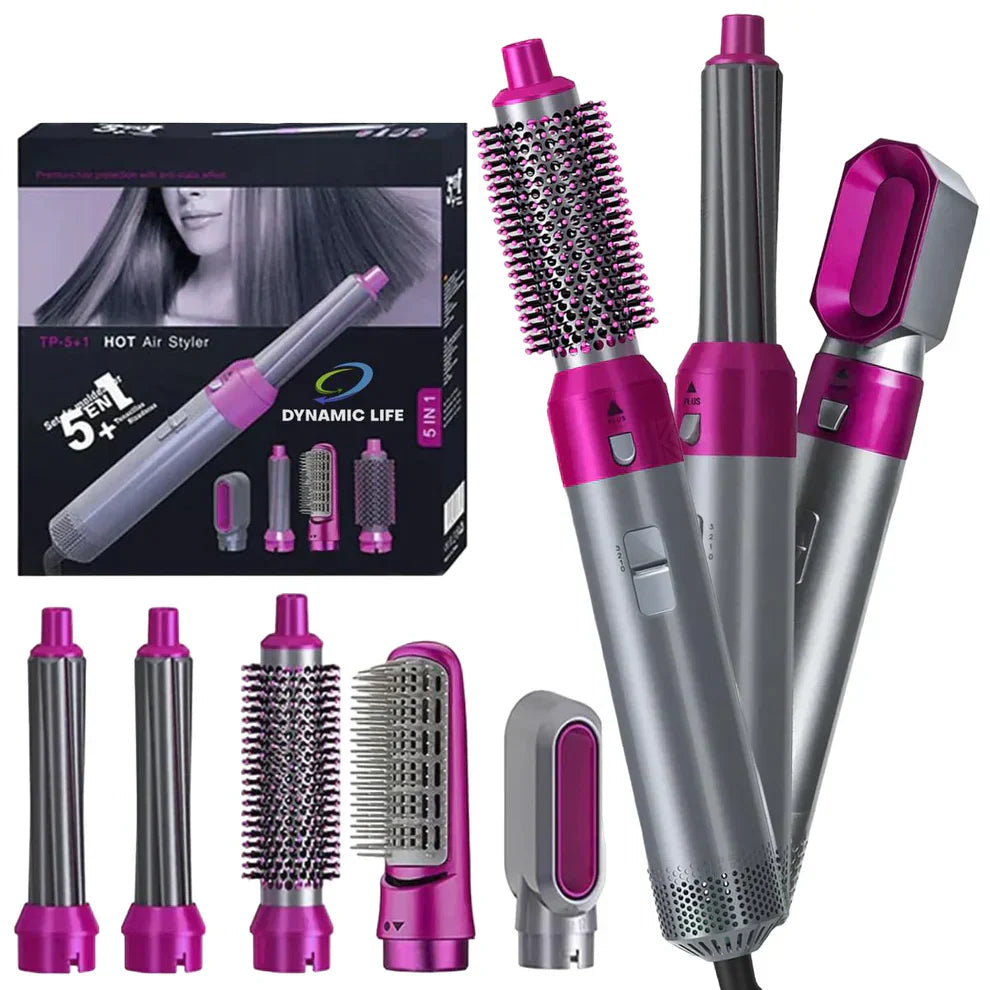 ɢʟᴏᴡᴀʀᴀ™ Hot Hair Brush 5 in 1 – فرشاة الشعر الساخنة 5 في 1